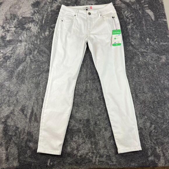 Cabi The Skinny Jeans White Women's 6 Mid Rise Stretch Spring 2022 NWT - Picture 1 of 13